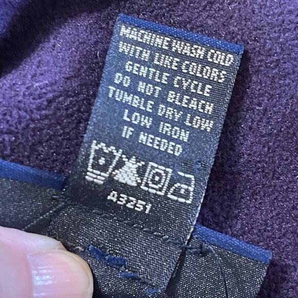 Denim & Co Womens Size XL Purple Cozy Warm Fleece Button Front Jacket Pockets - Picture 5 of 6